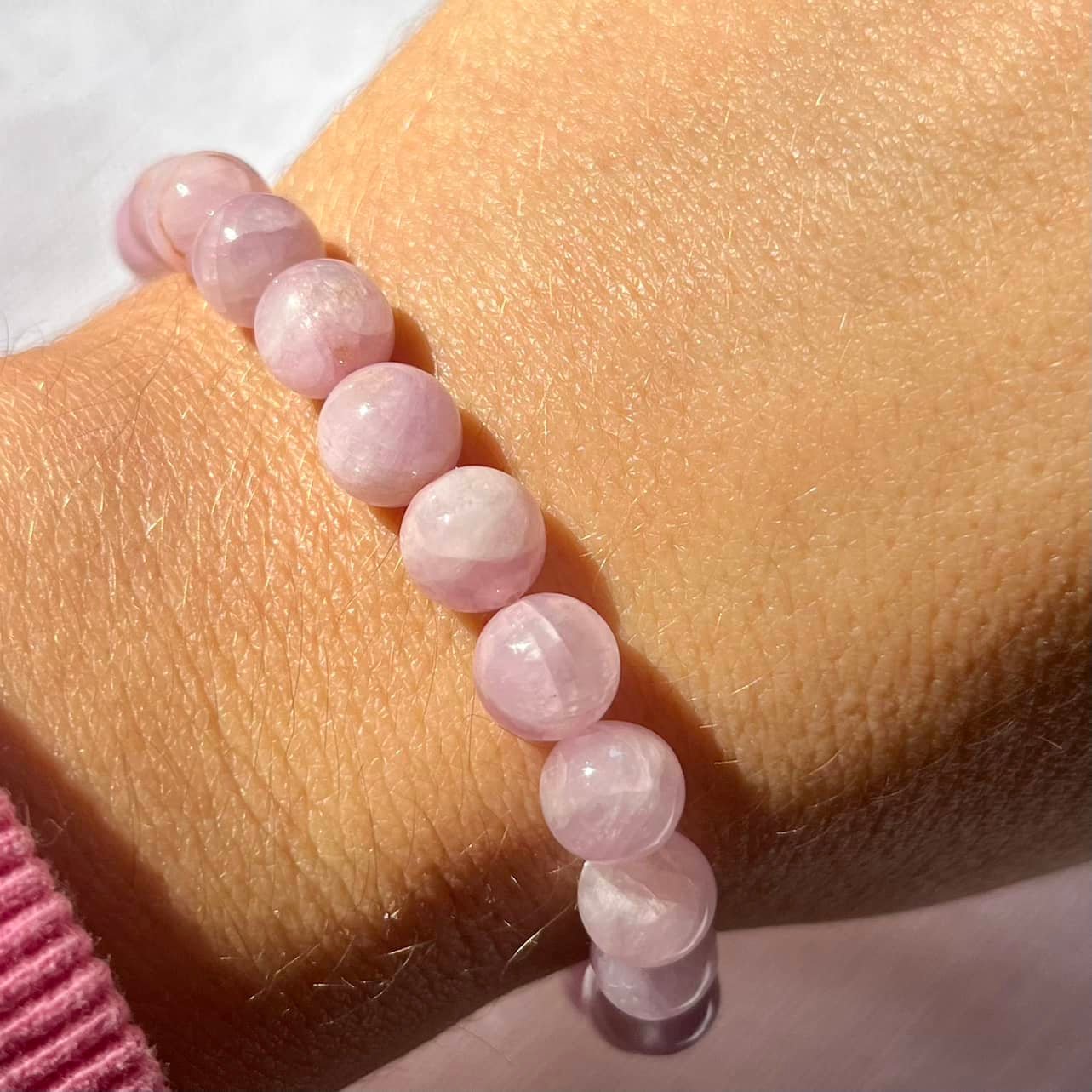 Kunzite Bracelet - Lithos Crystals
