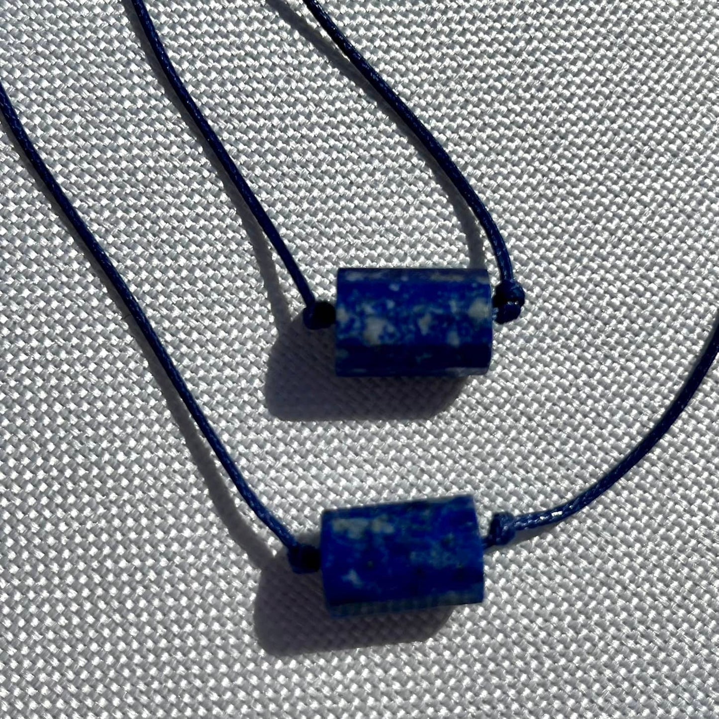 Lapis Lazuli Geo Pendant Necklace - Lithos Crystals