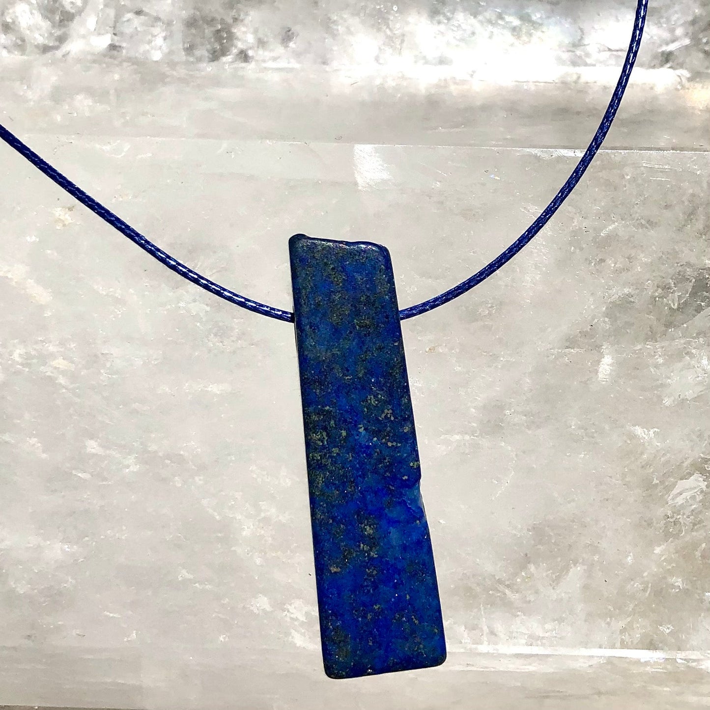 Lapis Lazuli Raw Pendant - Lithos Crystals