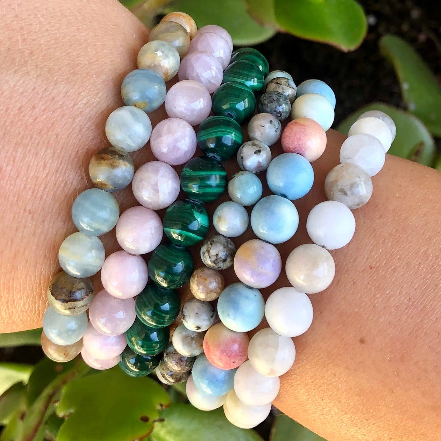 Malachite Bracelet - Lithos Crystals
