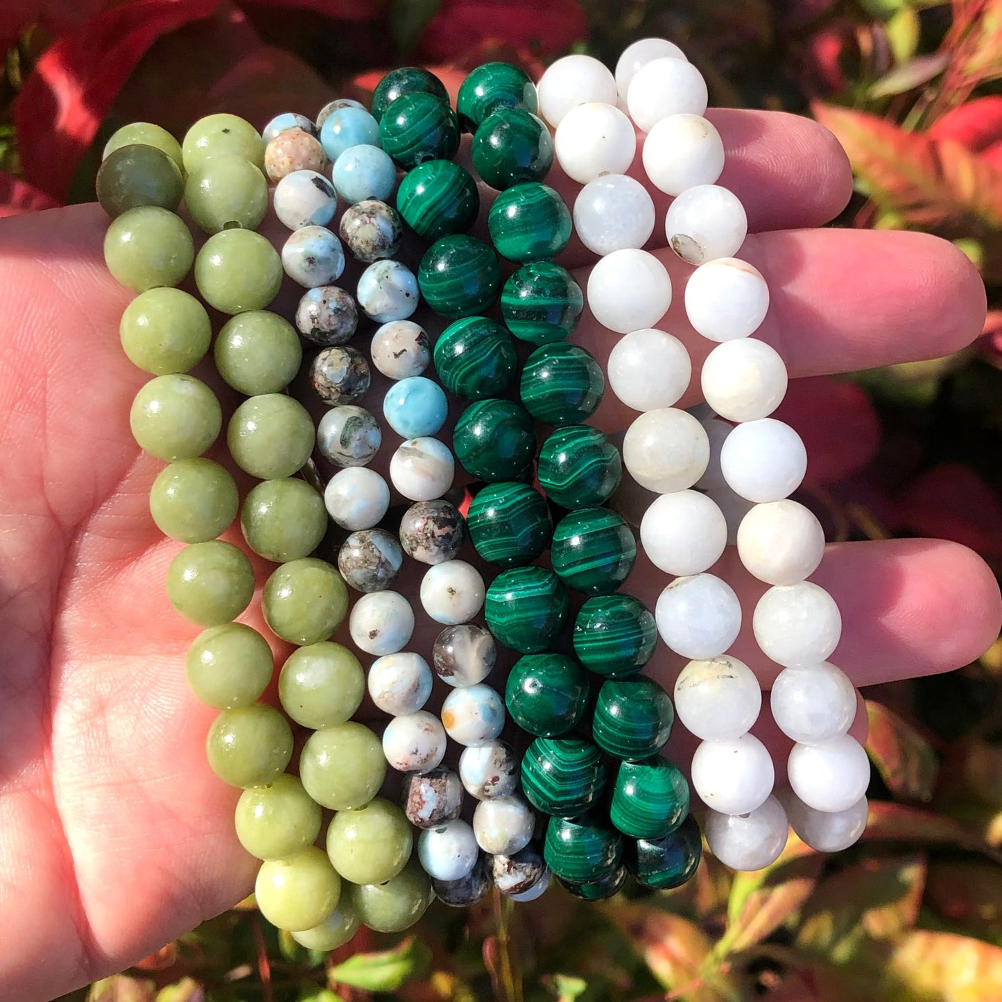 Malachite Bracelet - Lithos Crystals