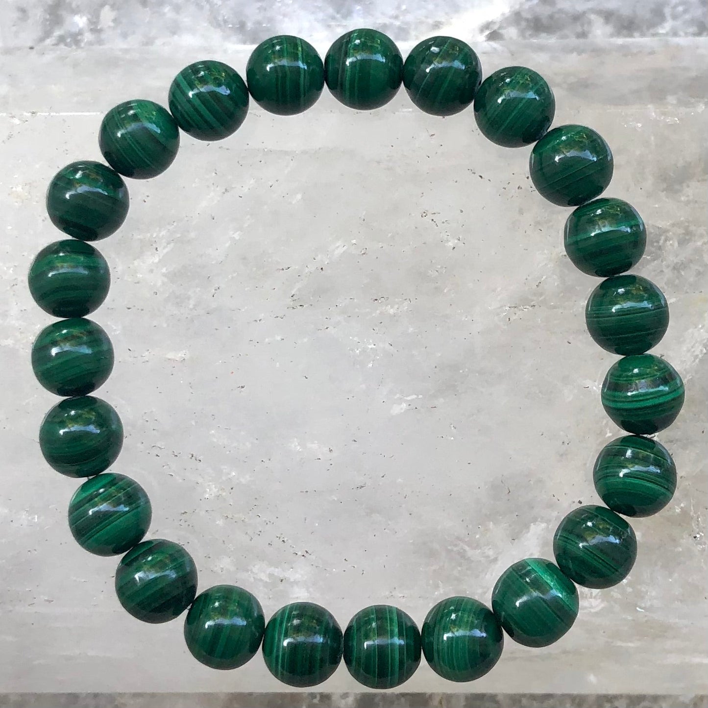 Malachite Bracelet - Lithos Crystals