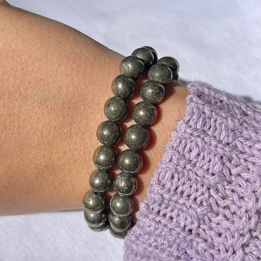 Pyrite Bracelet - Lithos Crystals