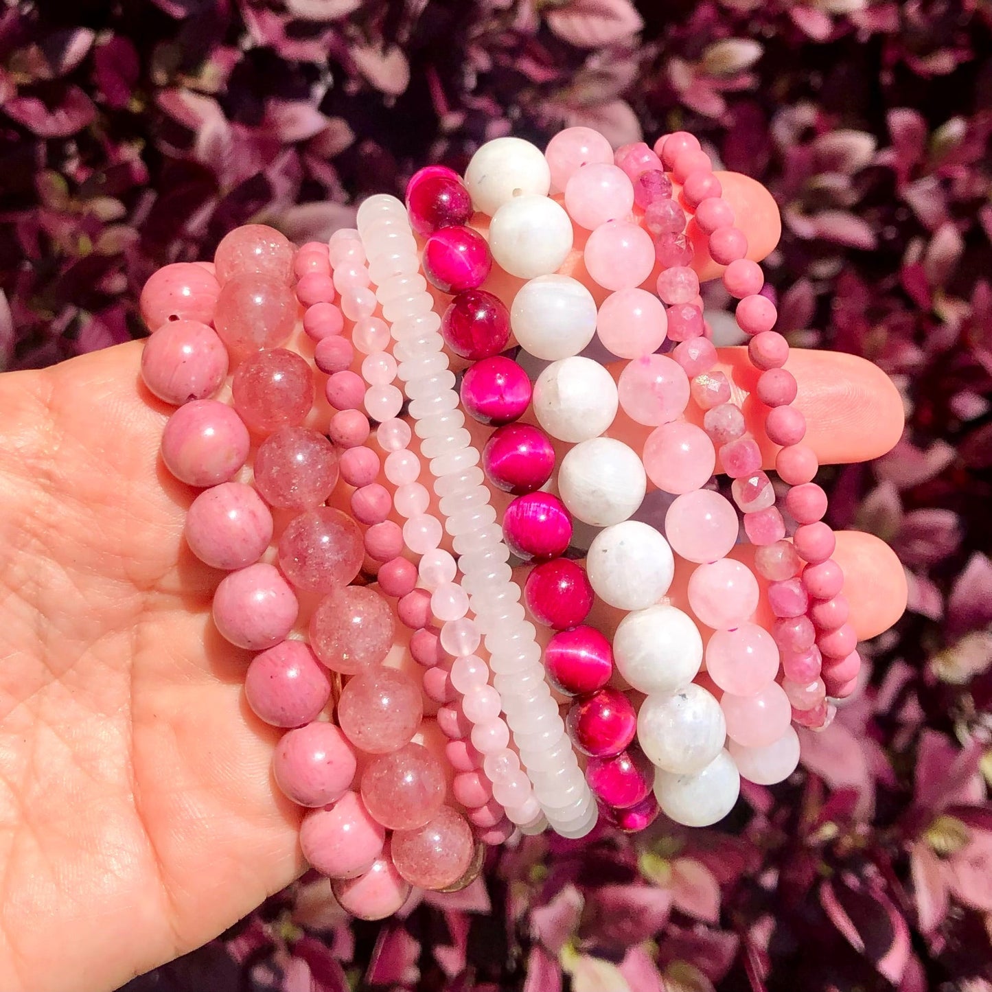 Rhodochrosite Bracelet - Lithos Crystals