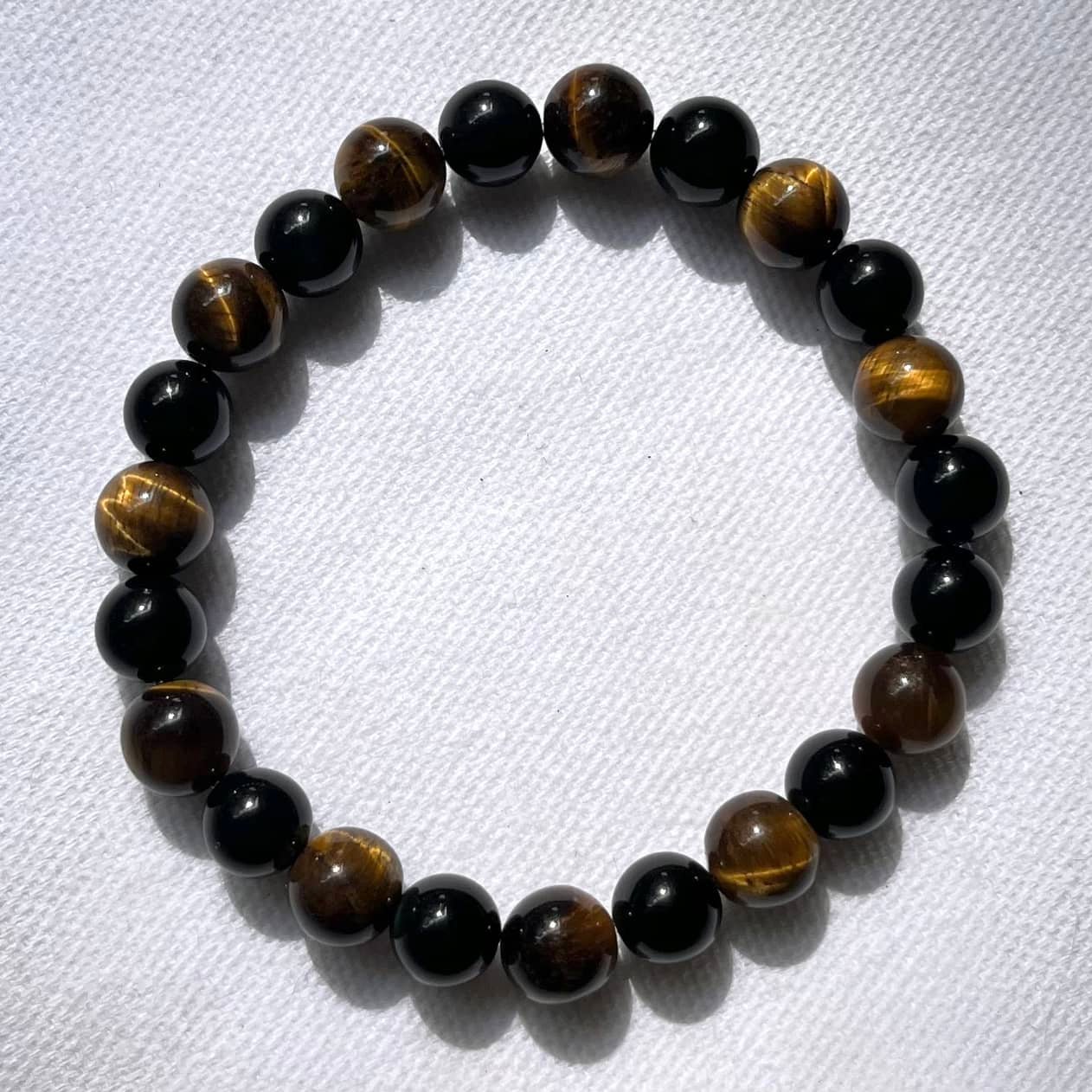 Tiger Eye Obsidian Bracelet - Lithos Crystals