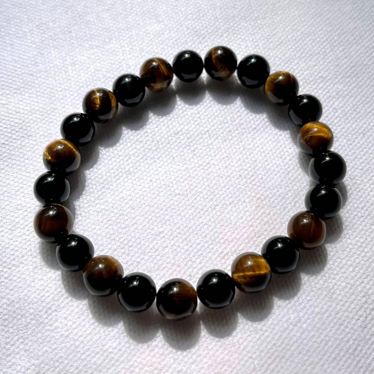 Tiger Eye Obsidian Bracelet - Lithos Crystals