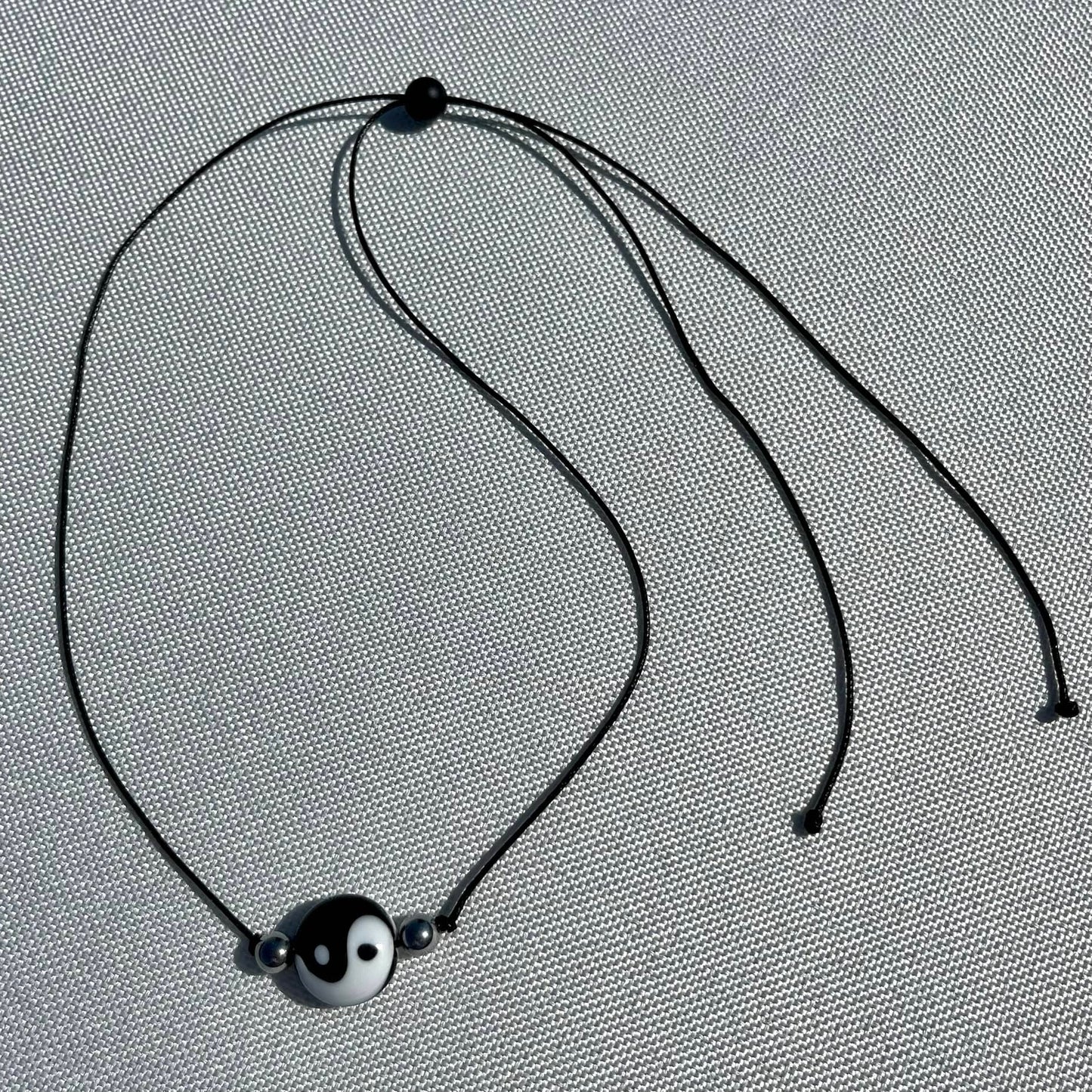 Yin Yang Hematite Necklace - Lithos Crystals