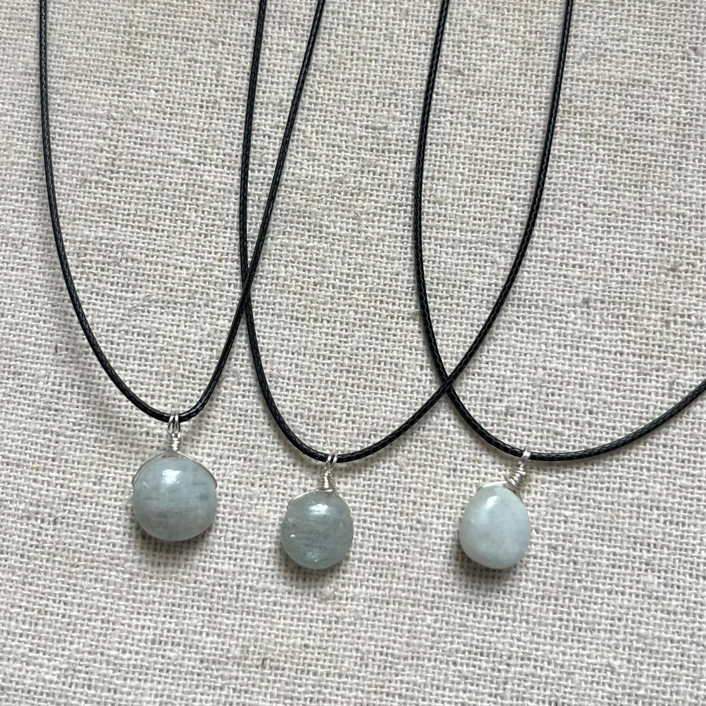 Mini Gem Pendant - Aquamarine