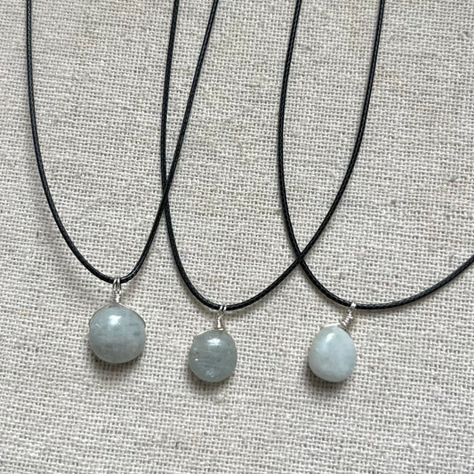 Mini Gem Pendant - Aquamarine