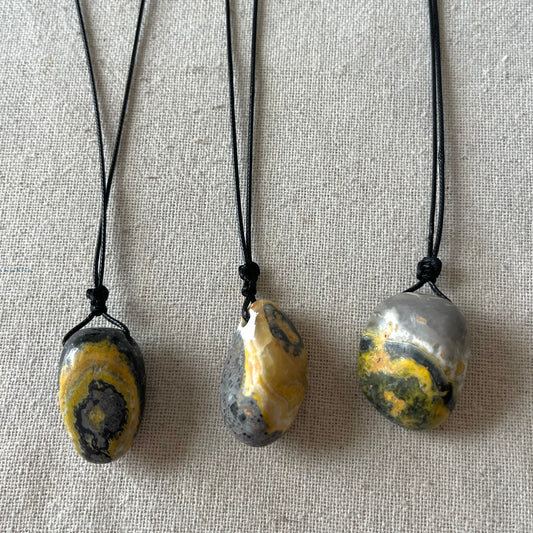 Bumblebee Jasper Pendant - ONE OF A KIND