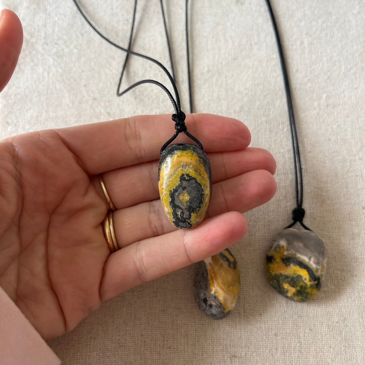 Bumblebee Jasper Pendant - ONE OF A KIND