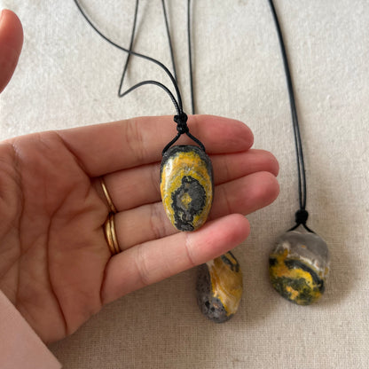 Bumblebee Jasper Pendant - ONE OF A KIND