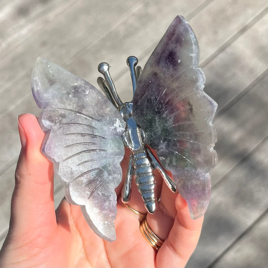 Fluorite Butterfly Crystal - Clarifying, Transformative, Harmonising