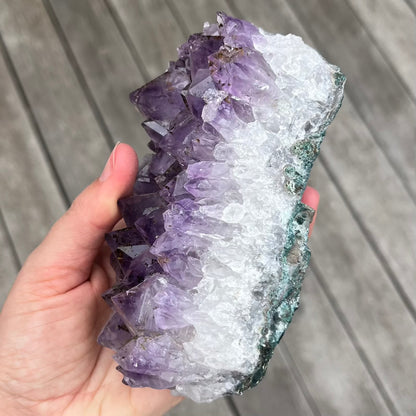 Amethyst Large Cluster Crystal - Calming, Protective, Balancing