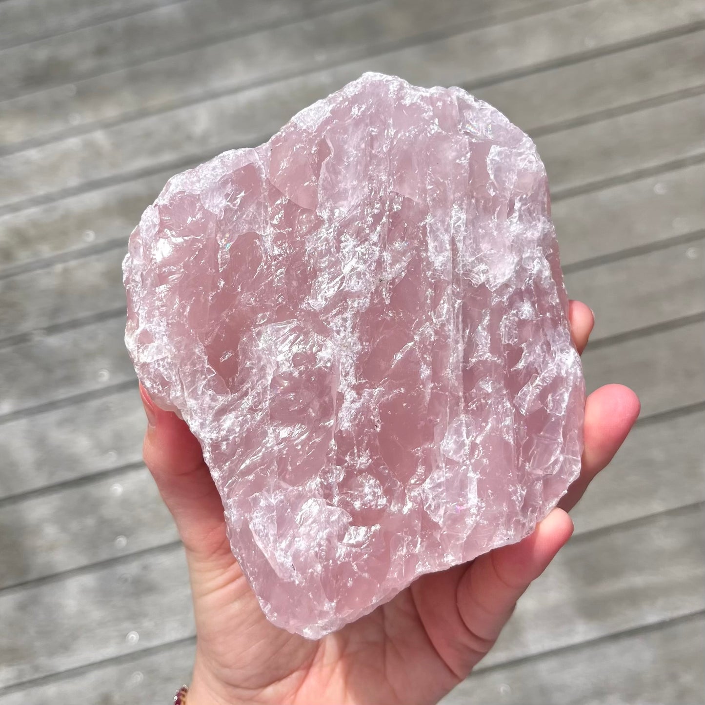 Rose Quartz XL Raw Crystal - Unconditional Love, Emotional Healing