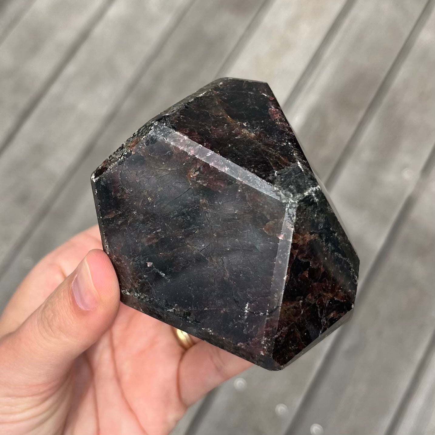 Garnet Large Faceted Crystal - Passion, Love, Vitality