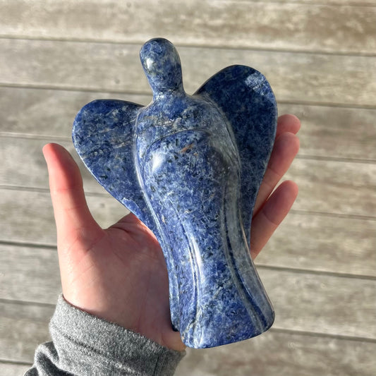 Sodalite XL Angel Crystal - Insight, Calm, Grounding
