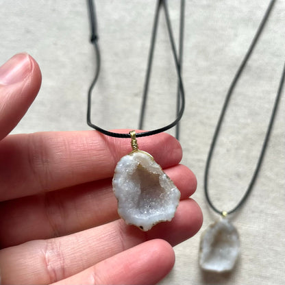Quartz Geode Pendant