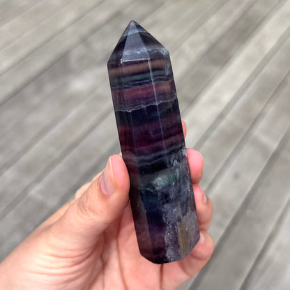 Fluorite Small Tower Crystal - Vibrant, Clarifying, Uplifting