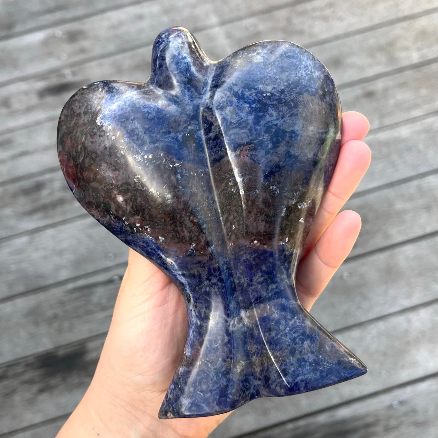 Sodalite XL Angel Crystal - Insight, Calm, Grounding