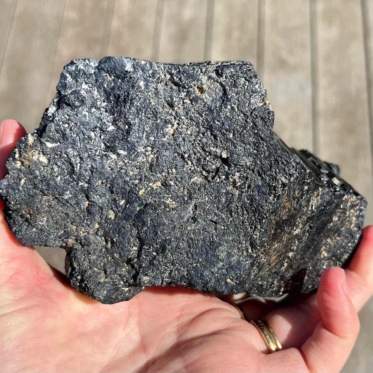 Black Tourmaline XL Raw Crystal - Protection