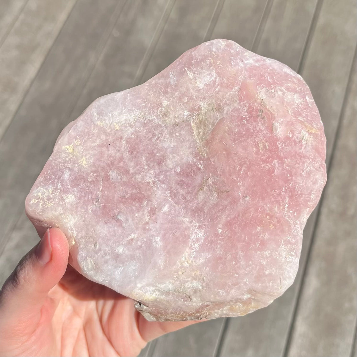 Rose Quartz XL Raw Crystal - Unconditional Love & Harmony