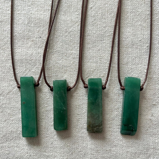 Rock Pendant - Green Aventurine
