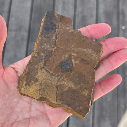 Tiger Iron Medium Slab Crystal - Grounding, Motivation