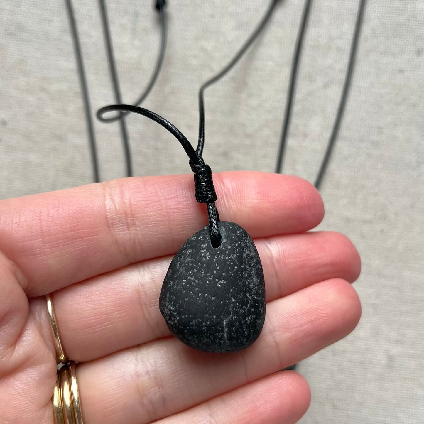 Grounding Pendant - Volcanic Rock/Basalt