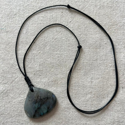 Labradorite Pear Shape Pendant - ONE OF A KIND