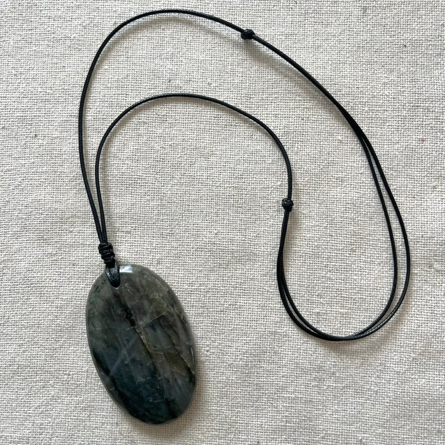 Labradorite Oval Pendant - ONE OF A KIND