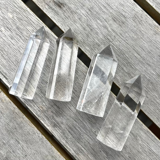 Clear Quartz Mini Tower Crystal - Clarity, Amplification, Healing