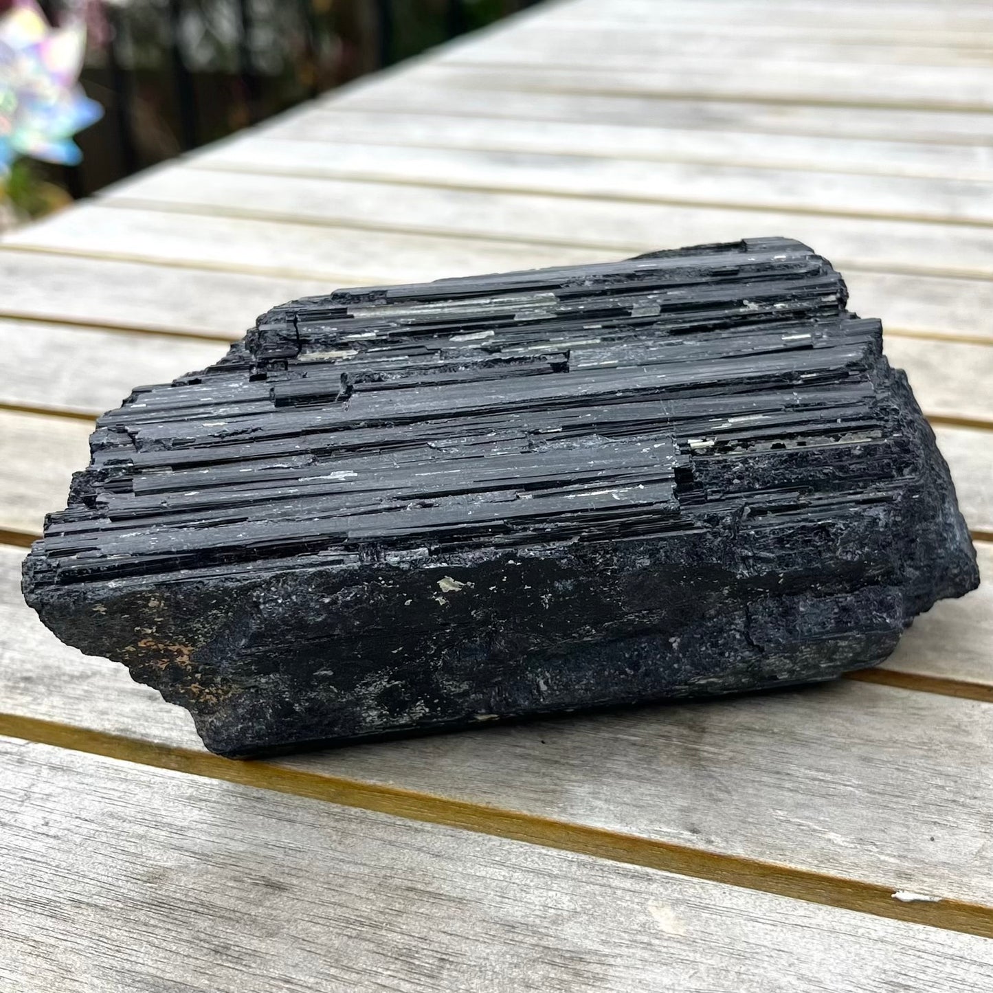 Black Tourmaline Large Raw Crystal - Protective, Grounding, Purifying
