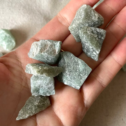 Green Aventurine Small Raw Stone - Abundance, Heart Healing