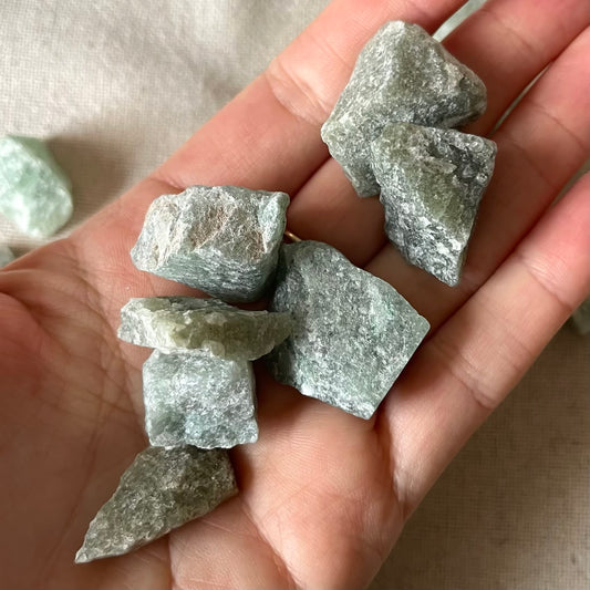 Green Aventurine Small Raw Stone - Abundance, Heart Healing