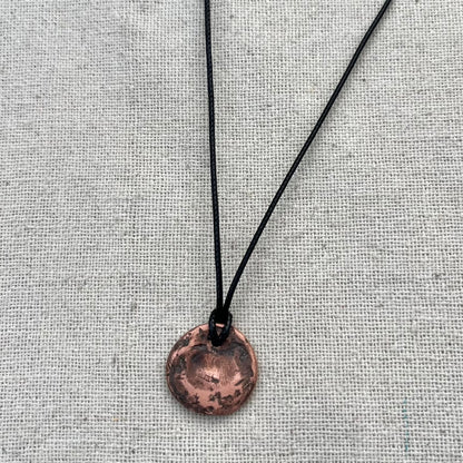 Copper Round Pendant - Creativity, Motivation