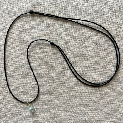 Mini Geo Pendant - Blue Topaz