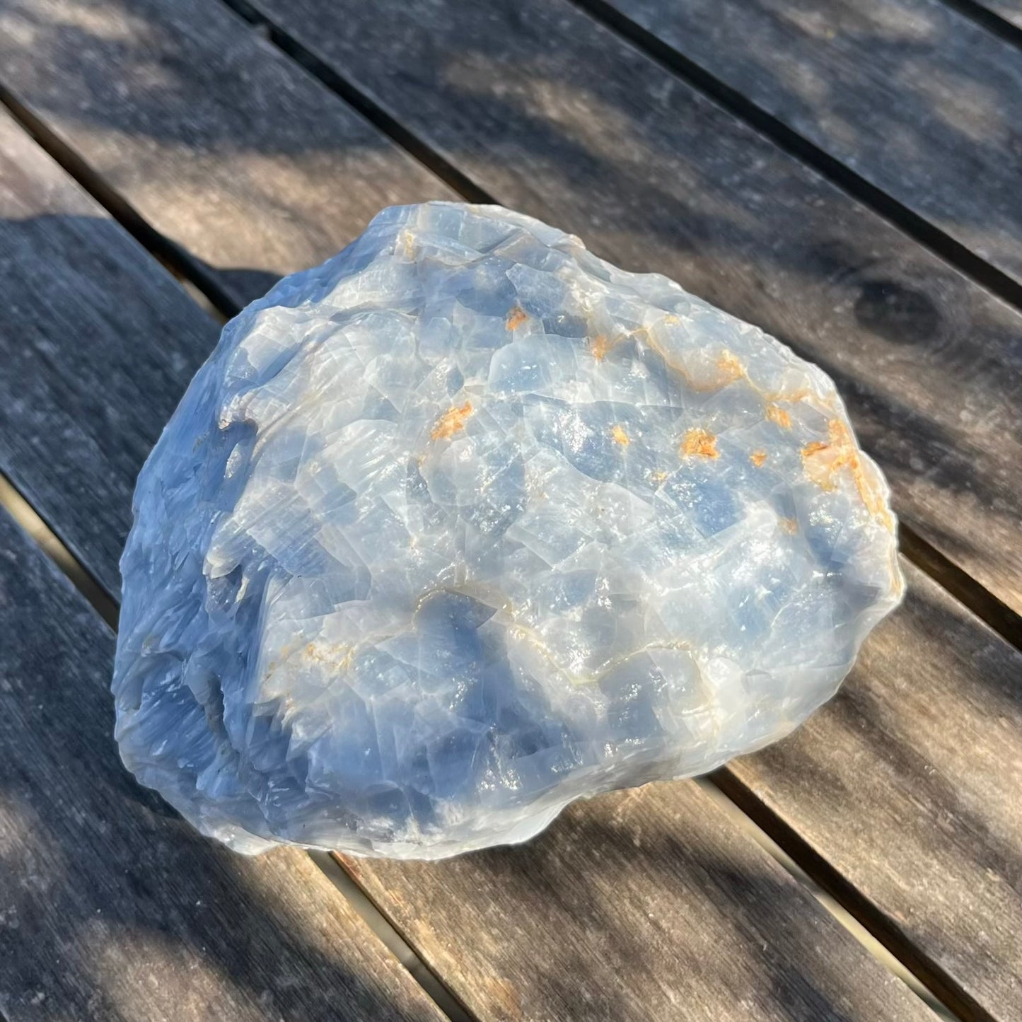 Blue Calcite Large Raw Crystal - Calm, Relaxation
