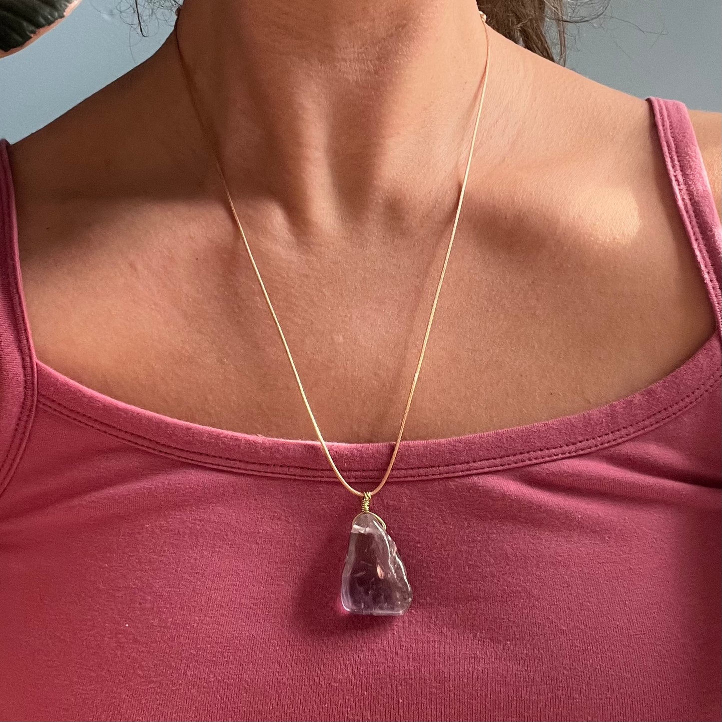 Spiritual Protection Pendant - Amethyst