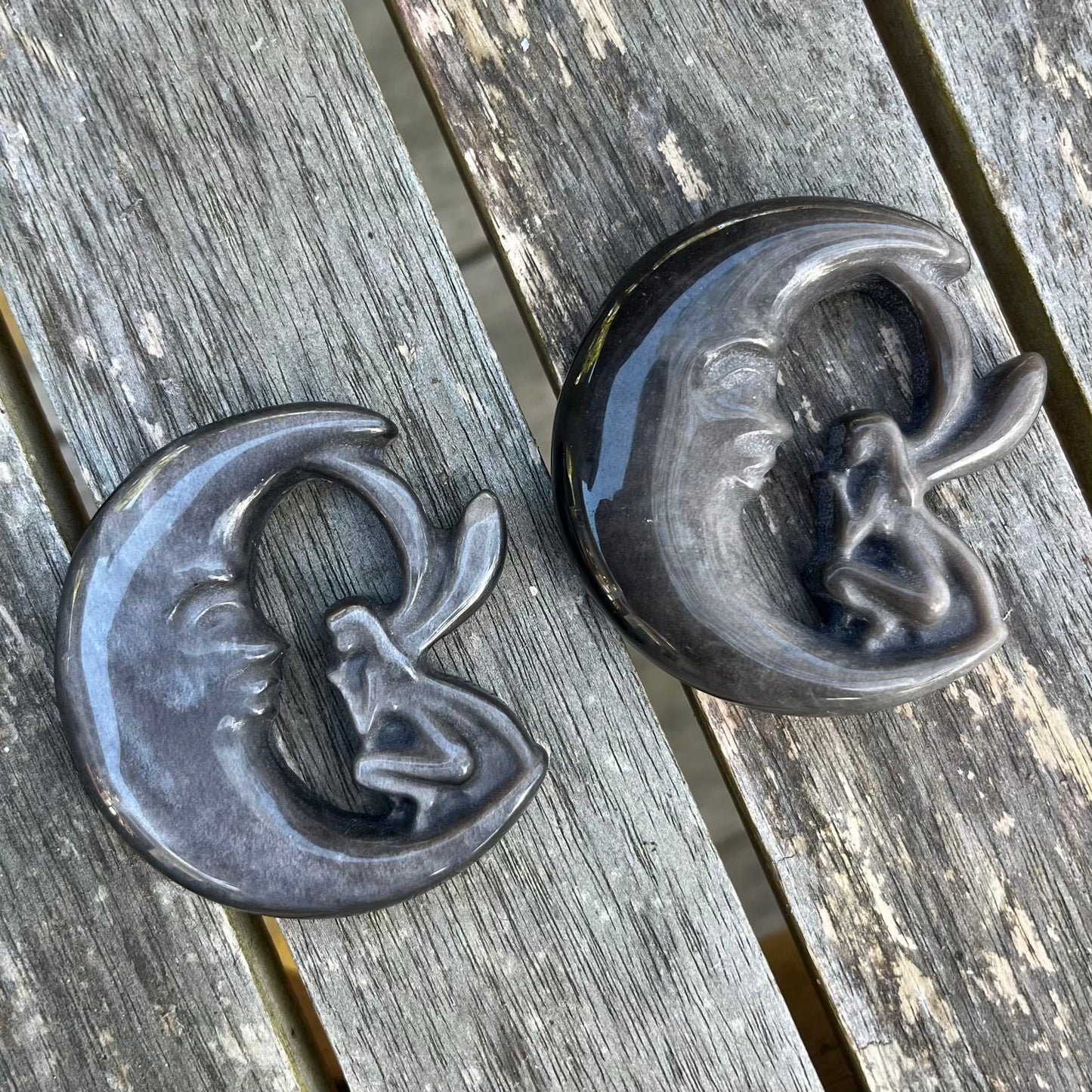 Silver Sheen Obsidian Fairy Moon Crystal - Clarity, Intuition