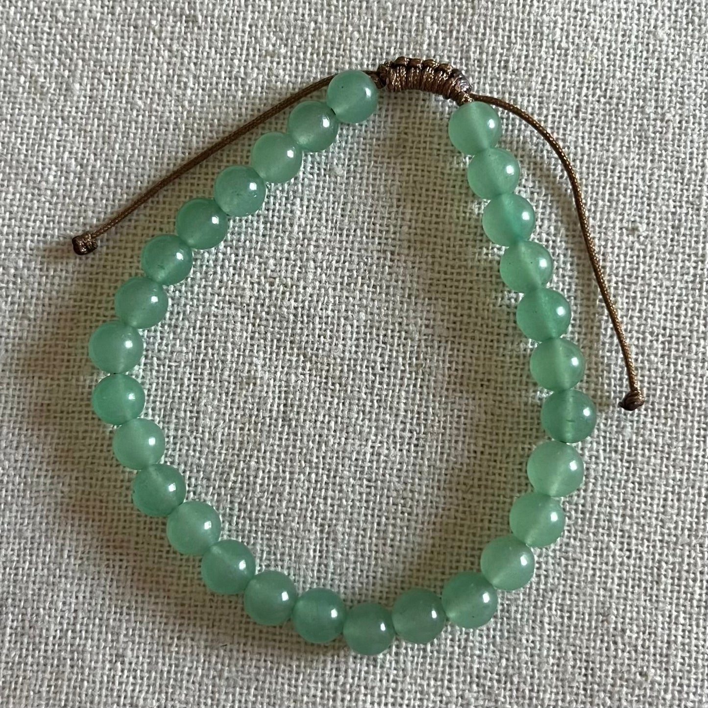 Lucky Cord Bracelet - Green Aventurine