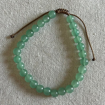 Lucky Cord Bracelet - Green Aventurine