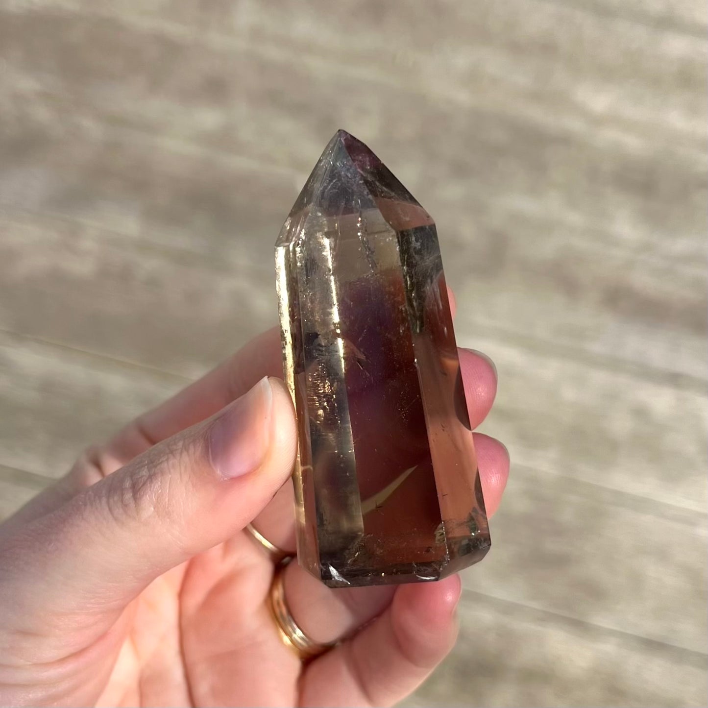 Smoky Quartz Small Point Crystal - Balance, Grounding