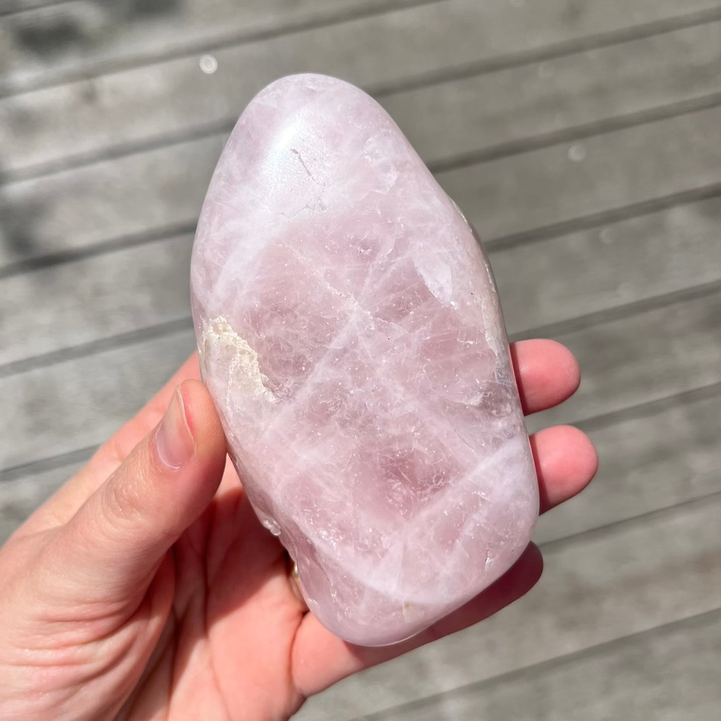 Rose Quartz Medium Freeform Crystal - Unconditional Love, Emotional Healing