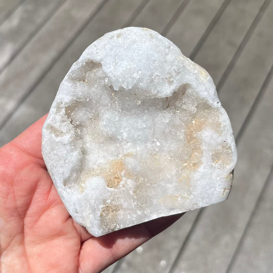 Quartz Geode Large Crystal - Clarity, Amplification, Light