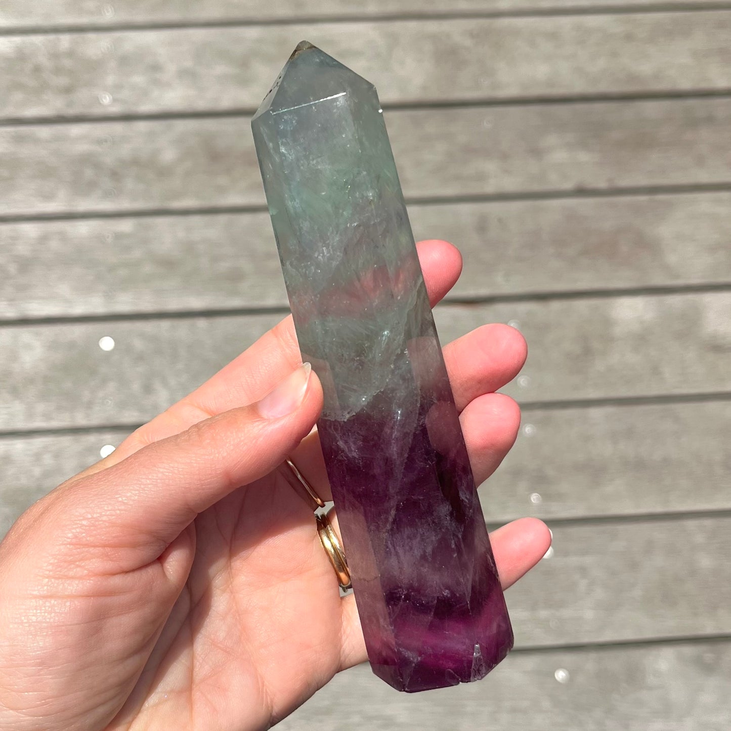 Fluorite Medium Tower Crystal - Vibrant, Clarifying, Uplifting
