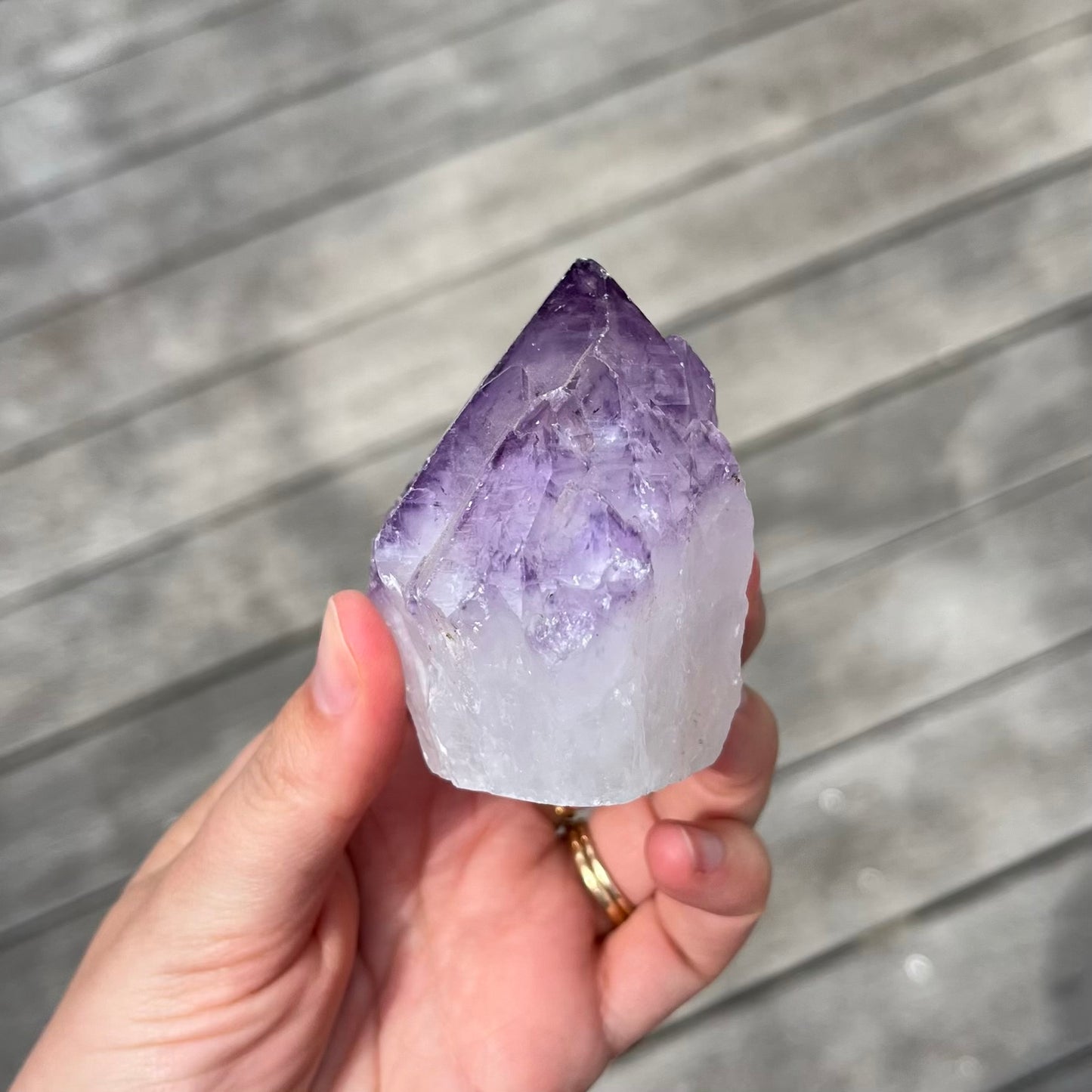 Amethyst Raw Point Crystal -Spirit, Calm, Balance