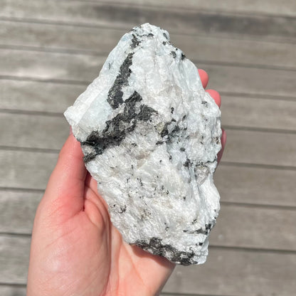 Rainbow Moonstone Large Raw Crystal - Calming, Intuitive