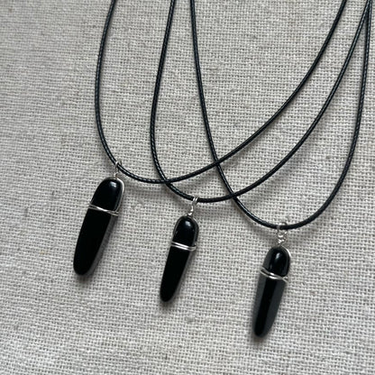Oracle Pendant - Obsidian