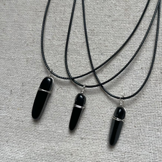 Oracle Pendant - Obsidian